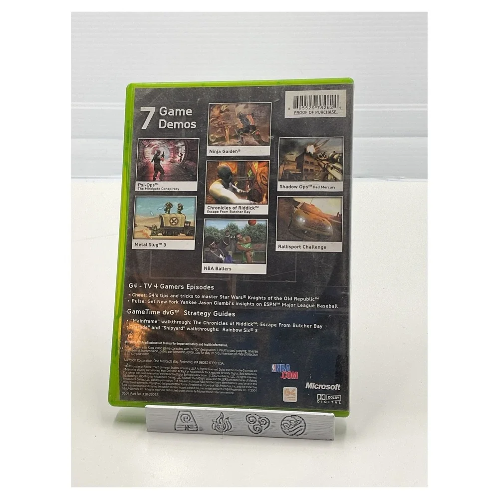 Xbox Exhibition‎ Volume 5 Demo Disc 7 Games Ninja Gaiden Riddick